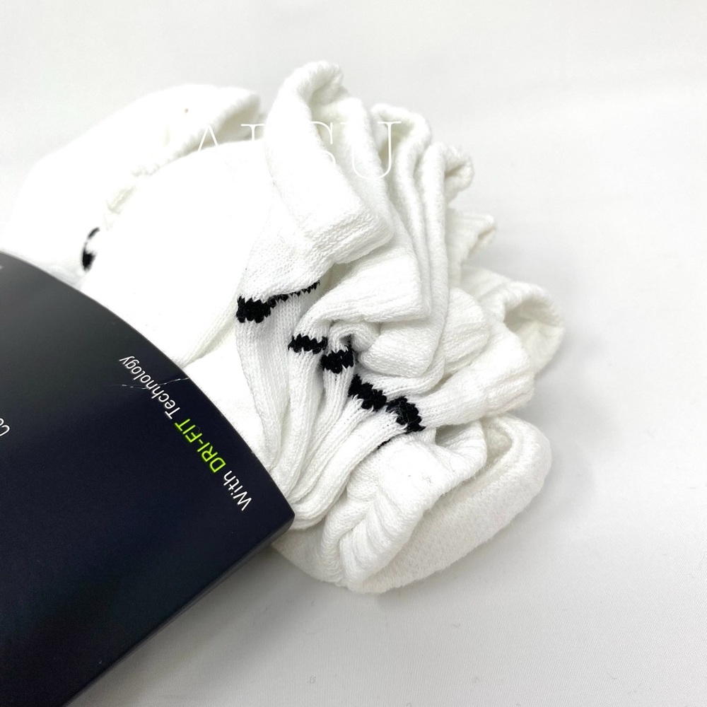 Nike Everyday Cotton Cushioned 6Pack Socks White M - Picture 6 of 7